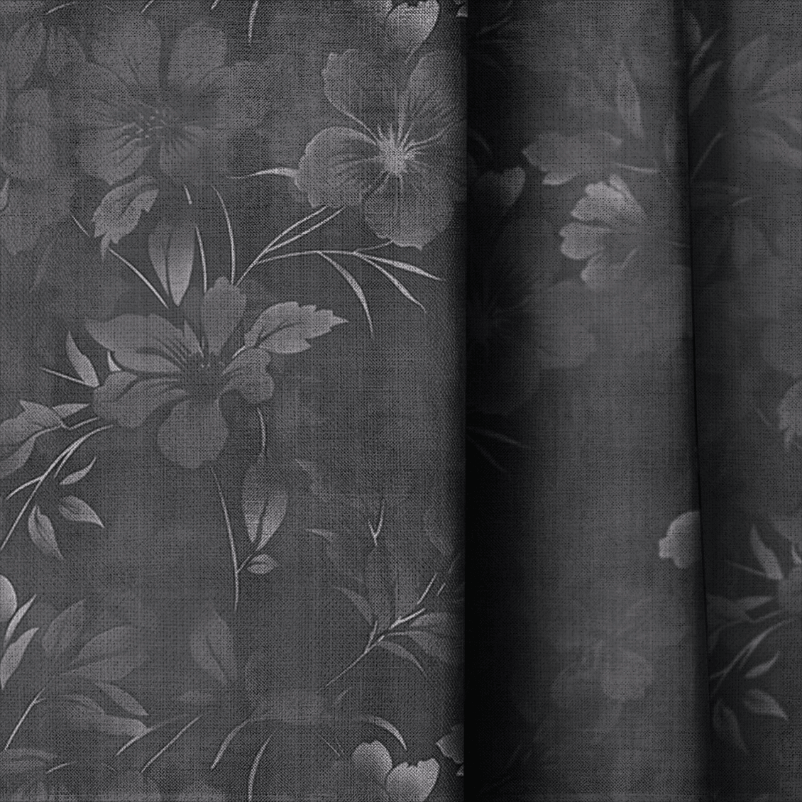 Shadow Botanica - Curtain Panel - The Drapery