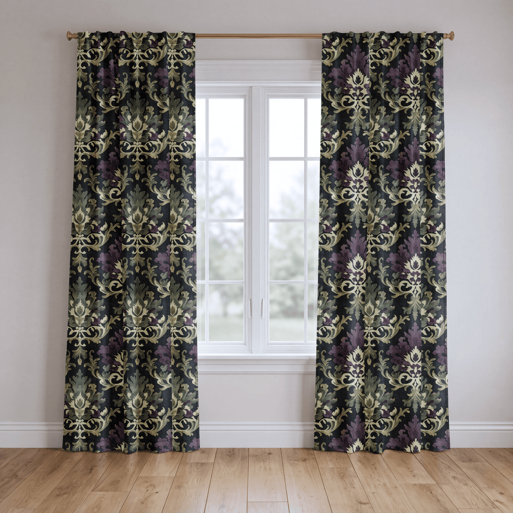 Shadow Damask - Curtain Panel - The Drapery