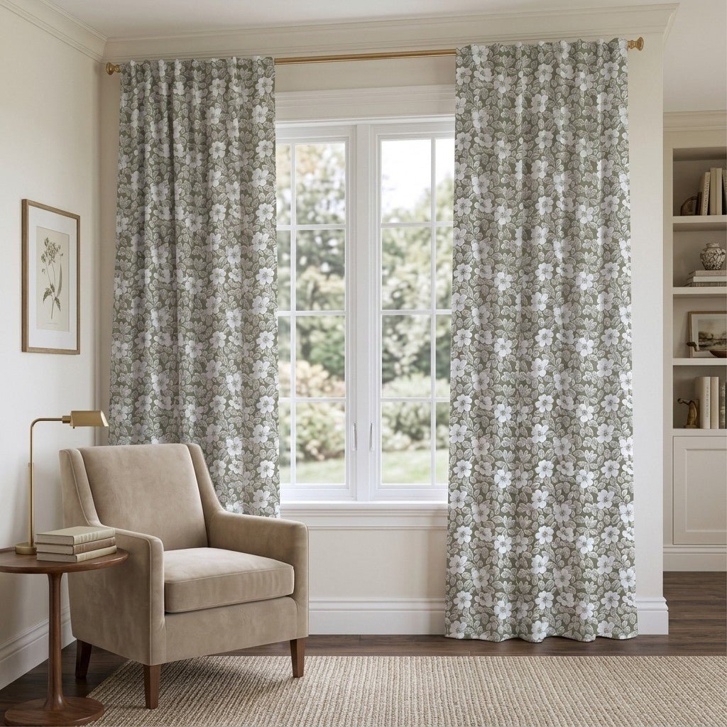 Siena Blossom - Curtain Panel - The Drapery
