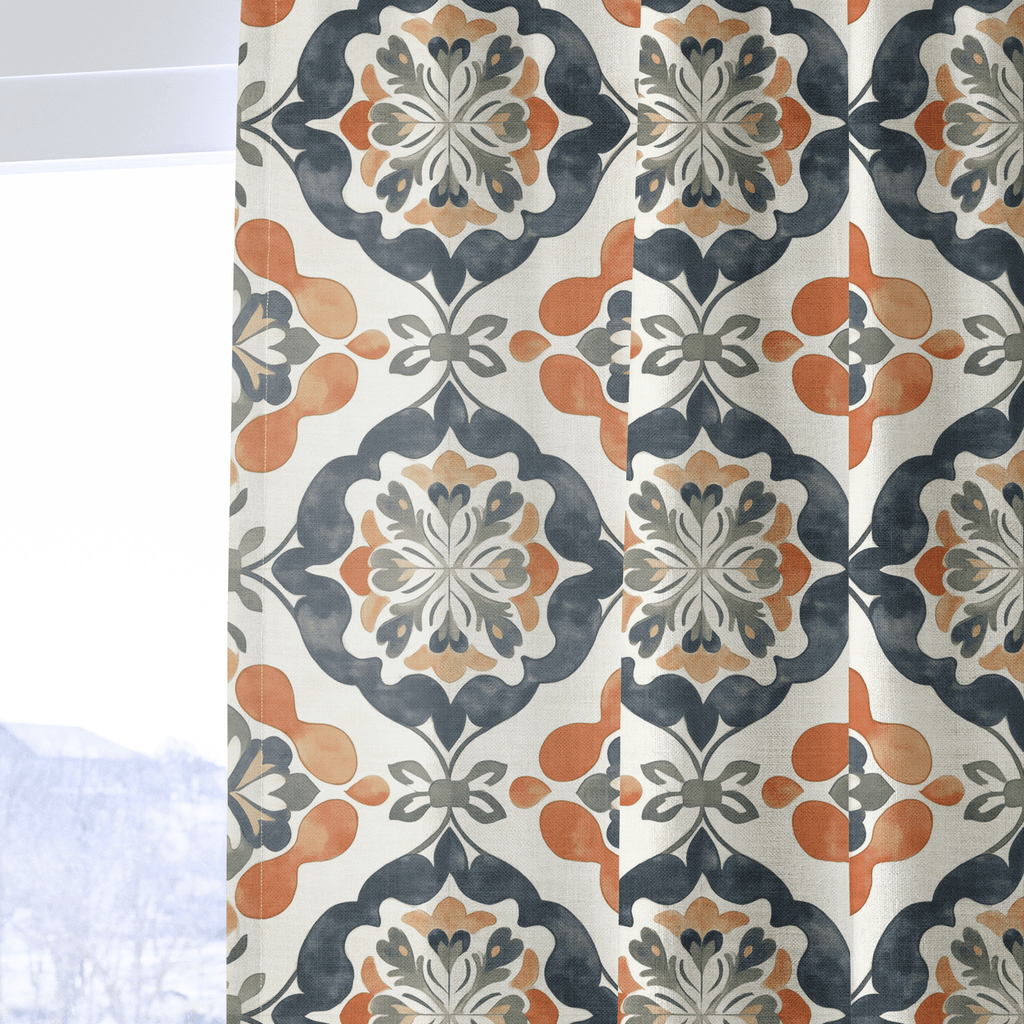 Sienna Crest - Curtain Panel - The Drapery