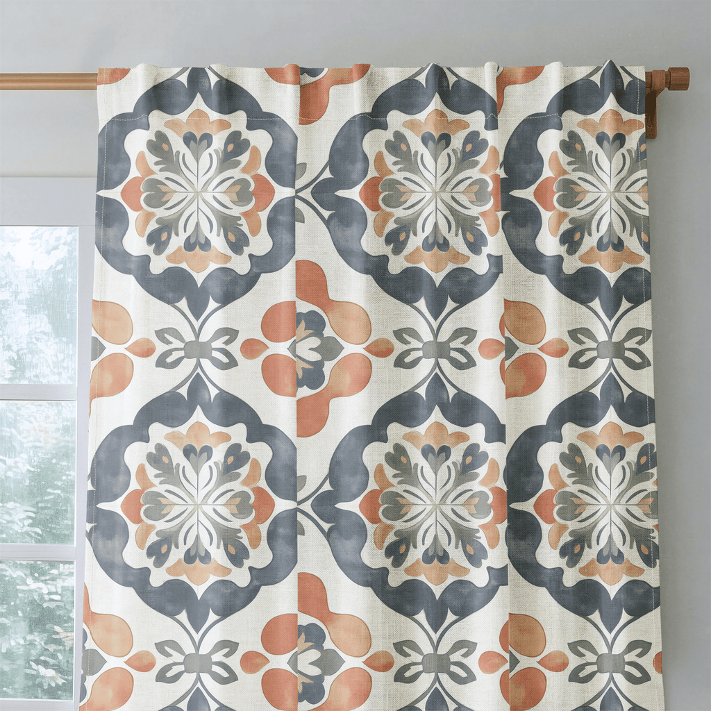 Sienna Crest - Curtain Panel - The Drapery