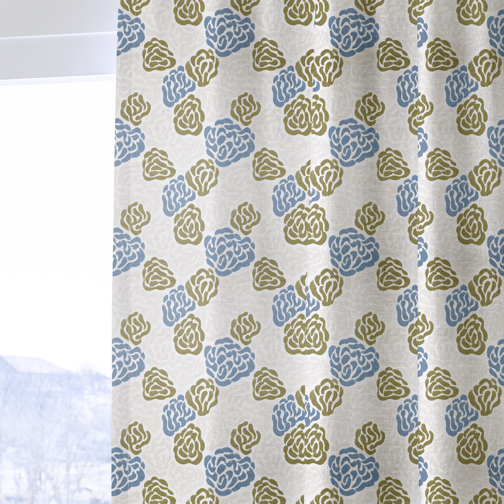 Simone Blossoms - Curtain Panel - The Drapery