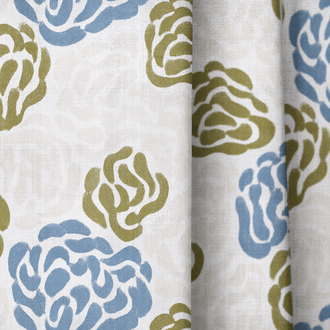 Simone Blossoms - Curtain Panel - The Drapery