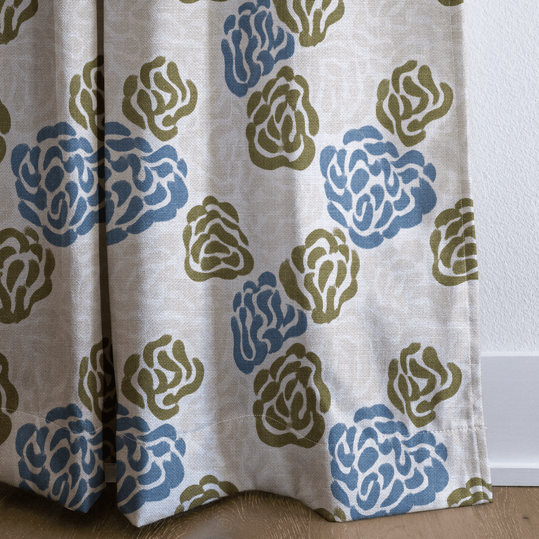 Simone Blossoms - Curtain Panel - The Drapery