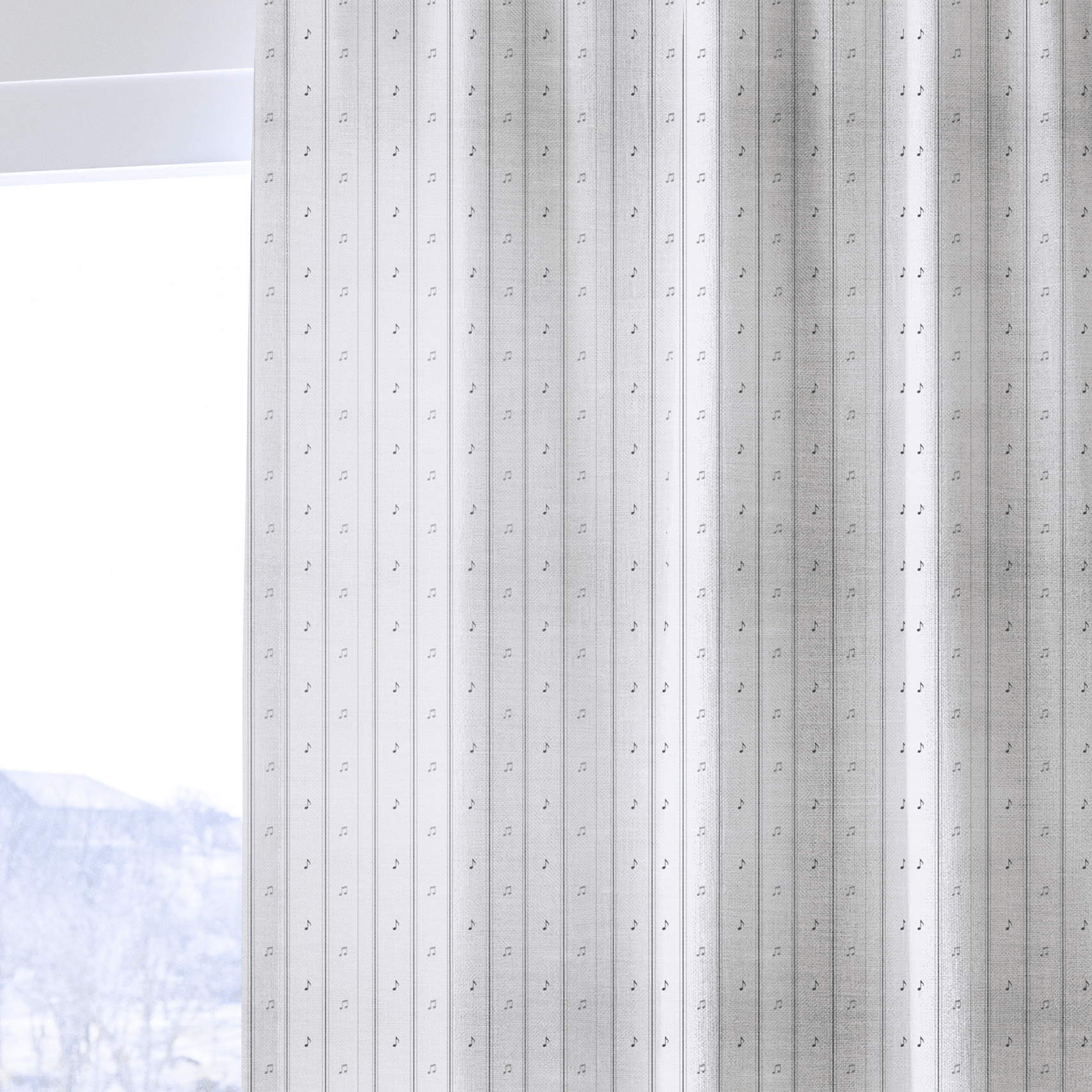 Simple Music Stripes - The Drapery