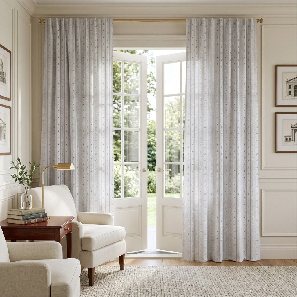 Simple Music Stripes - Curtain Panel - The Drapery