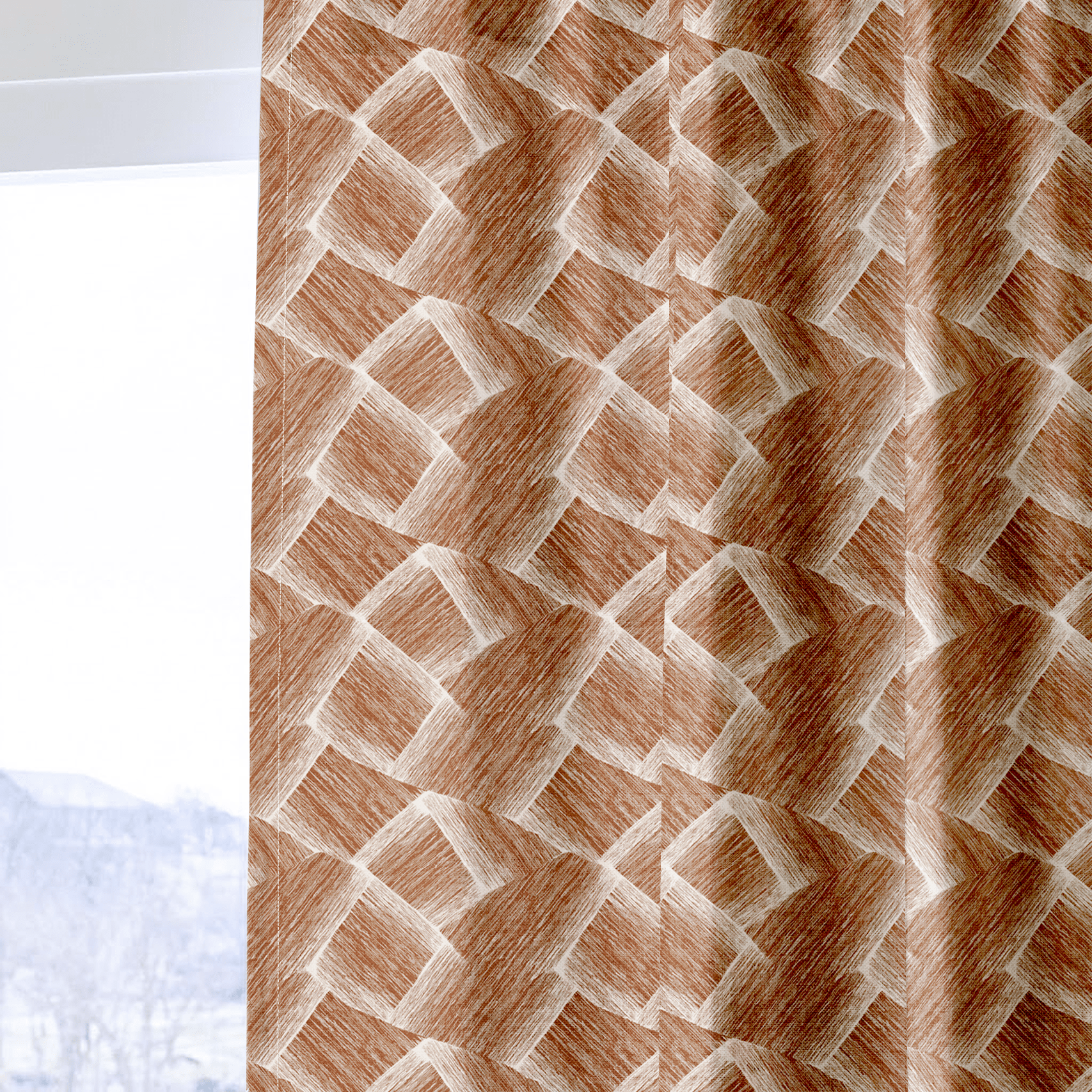 Skye Brushstrokes - Curtain Panel - The Drapery