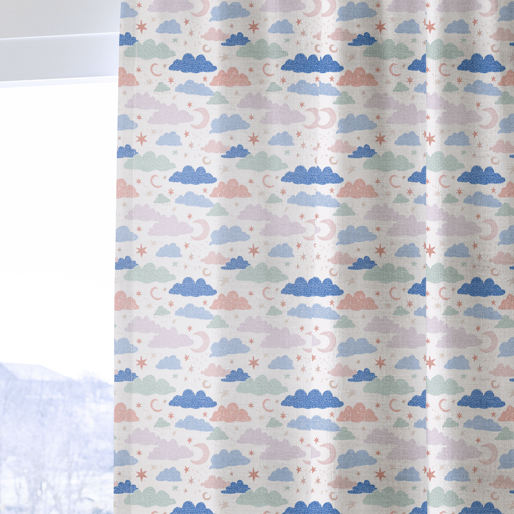 Sleepy Moon - Curtain Panel - The Drapery