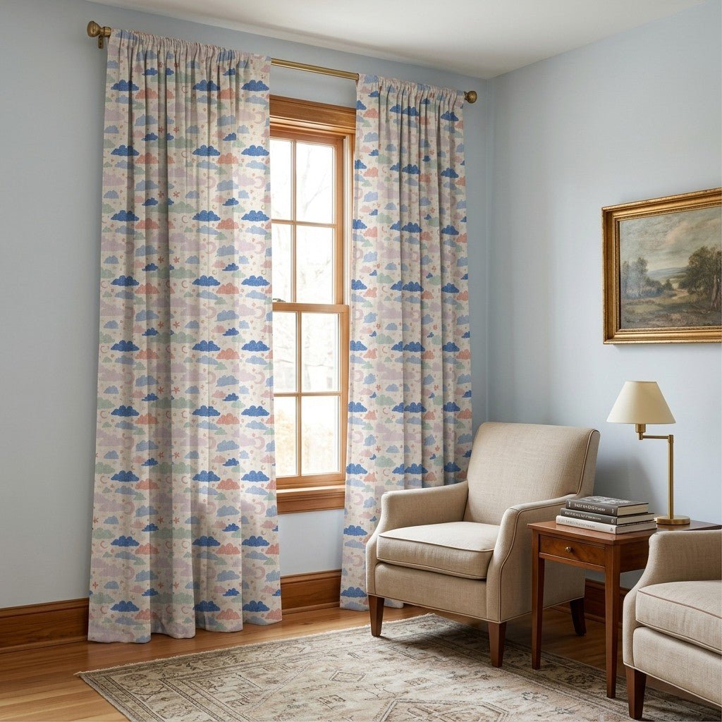 Sleepy Moon - Curtain Panel - The Drapery