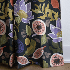Sloane Fig Floral - Curtain Panel - The Drapery