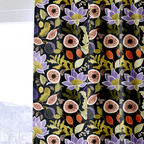 Sloane Fig Floral - Curtain Panel - The Drapery