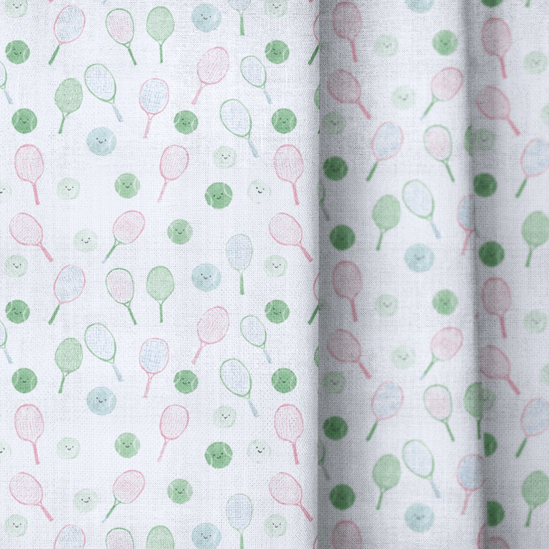 Smiley Tennis - Curtain Panel - The Drapery