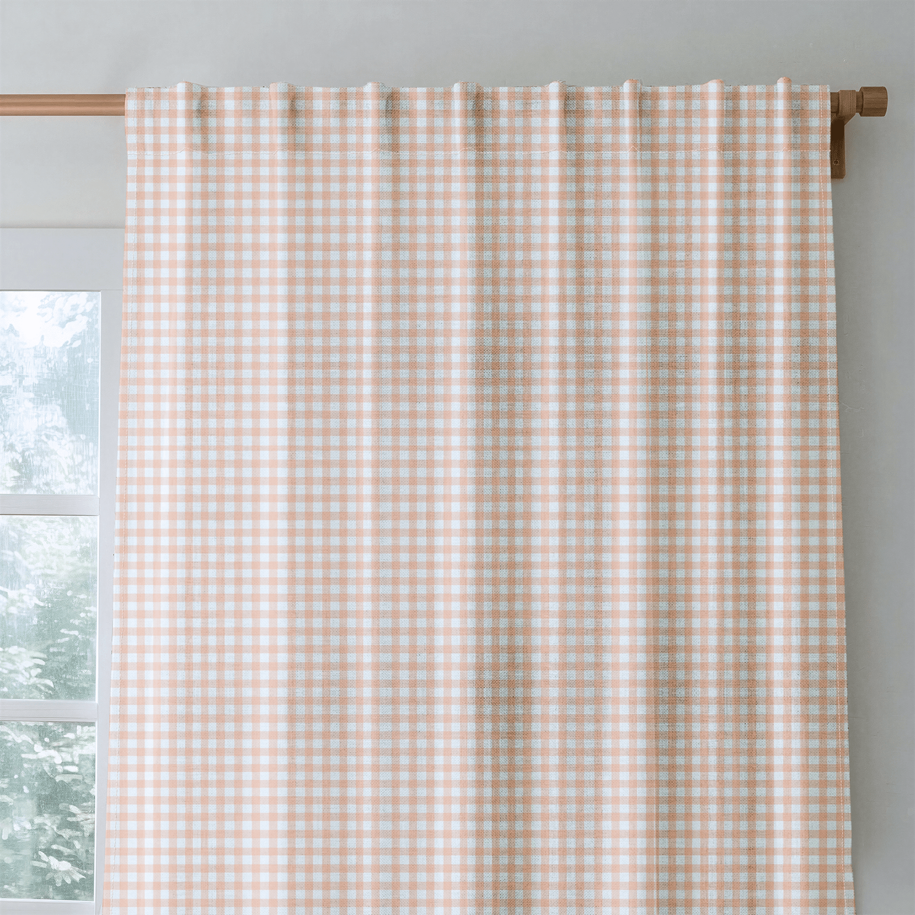 Smoke & Gingham - Curtain Panel - The Drapery