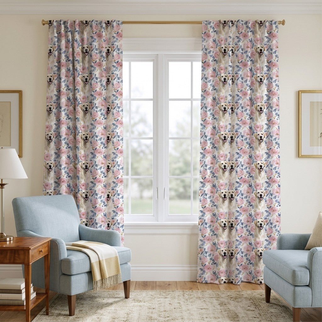Snuggle Lab - Curtain Panel - The Drapery