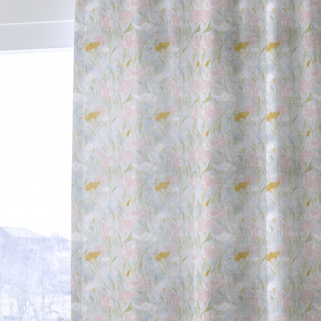Soft Floral Dream - Curtain Panel - The Drapery
