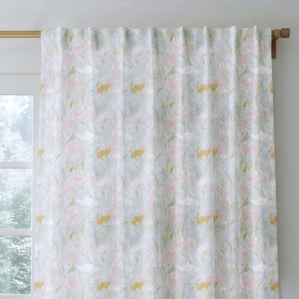 Soft Floral Dream - Curtain Panel - The Drapery