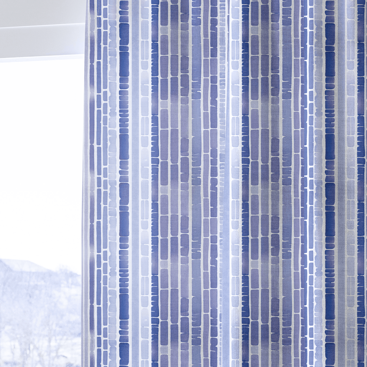 Solena Watercolor - Curtain Panel - The Drapery