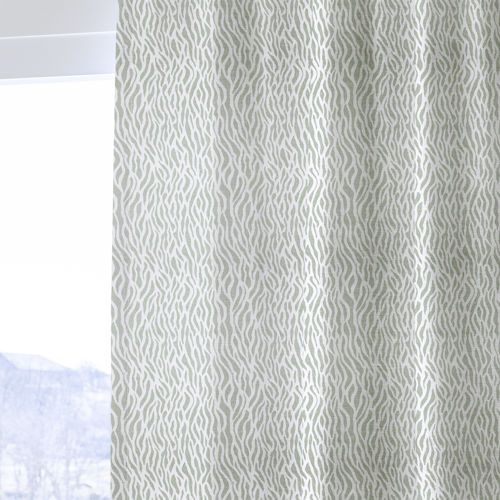 Solvine Waves - Curtain Panel - The Drapery