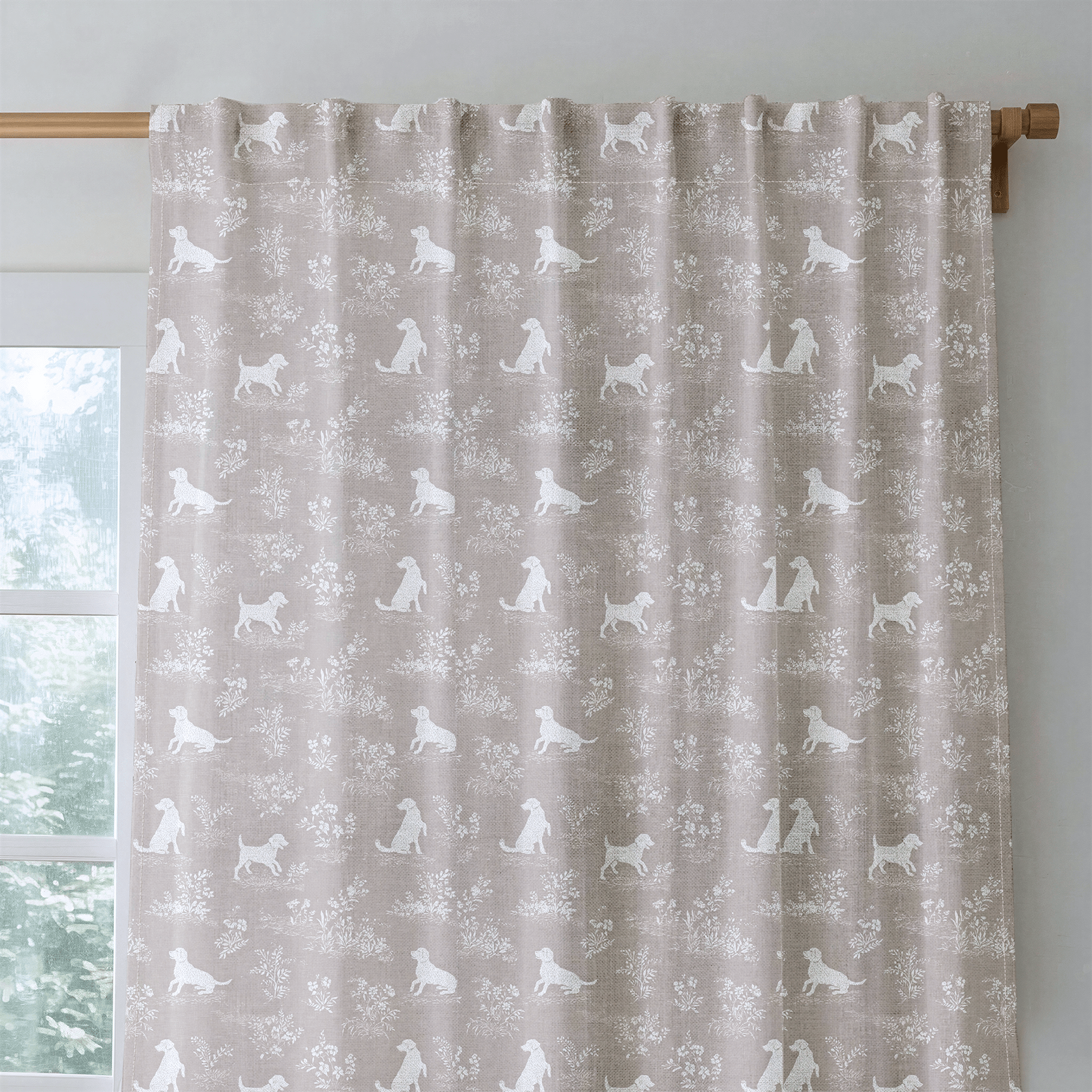 Spotted Dogs - Curtain Panel - The Drapery
