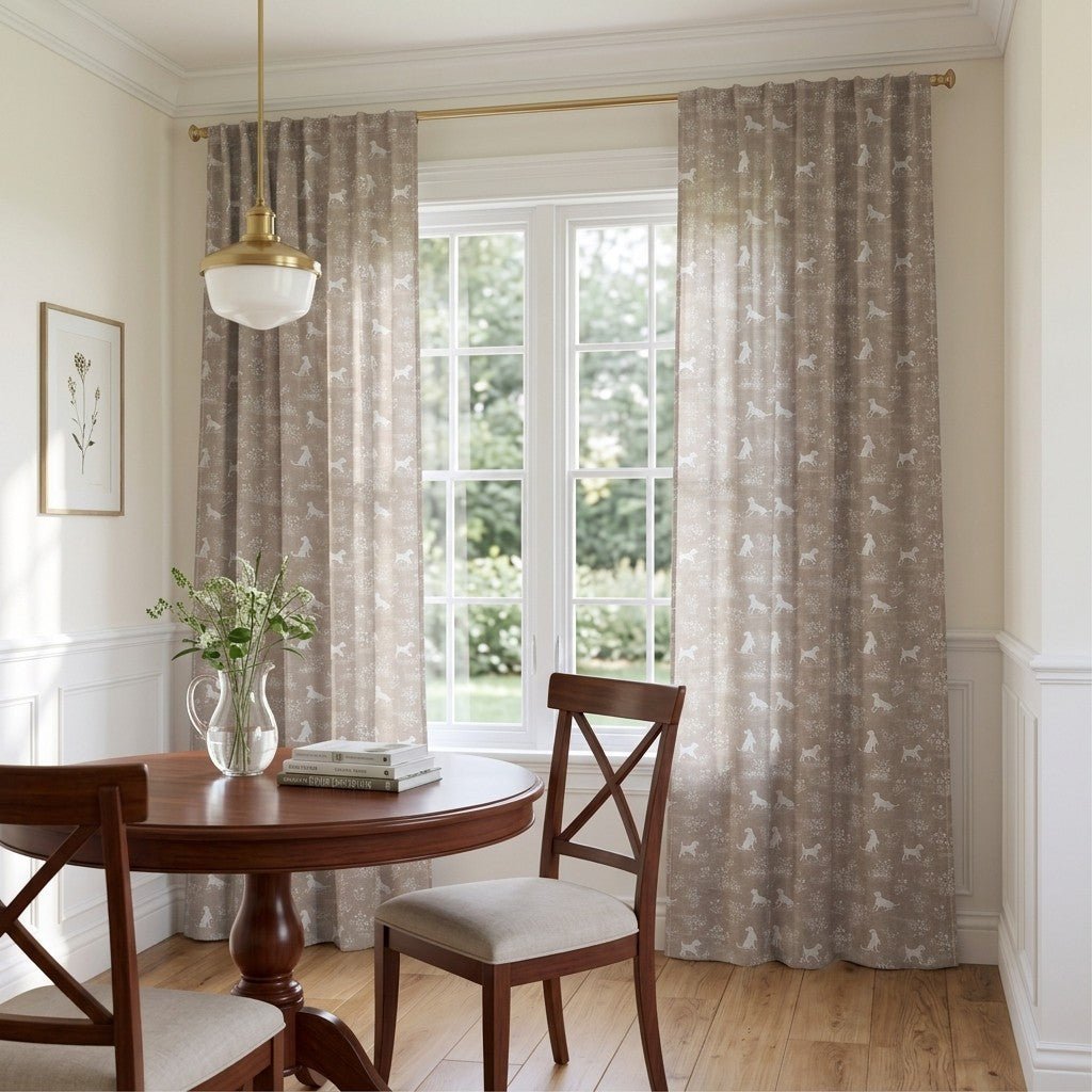 Spotted Dogs - Curtain Panel - The Drapery
