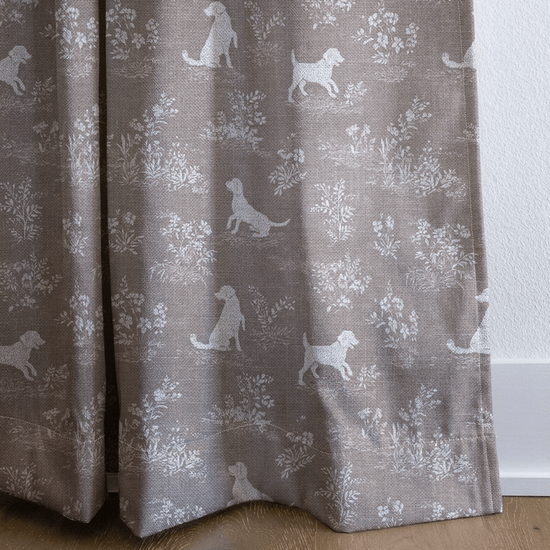 Spotted Dogs - Curtain Panel - The Drapery