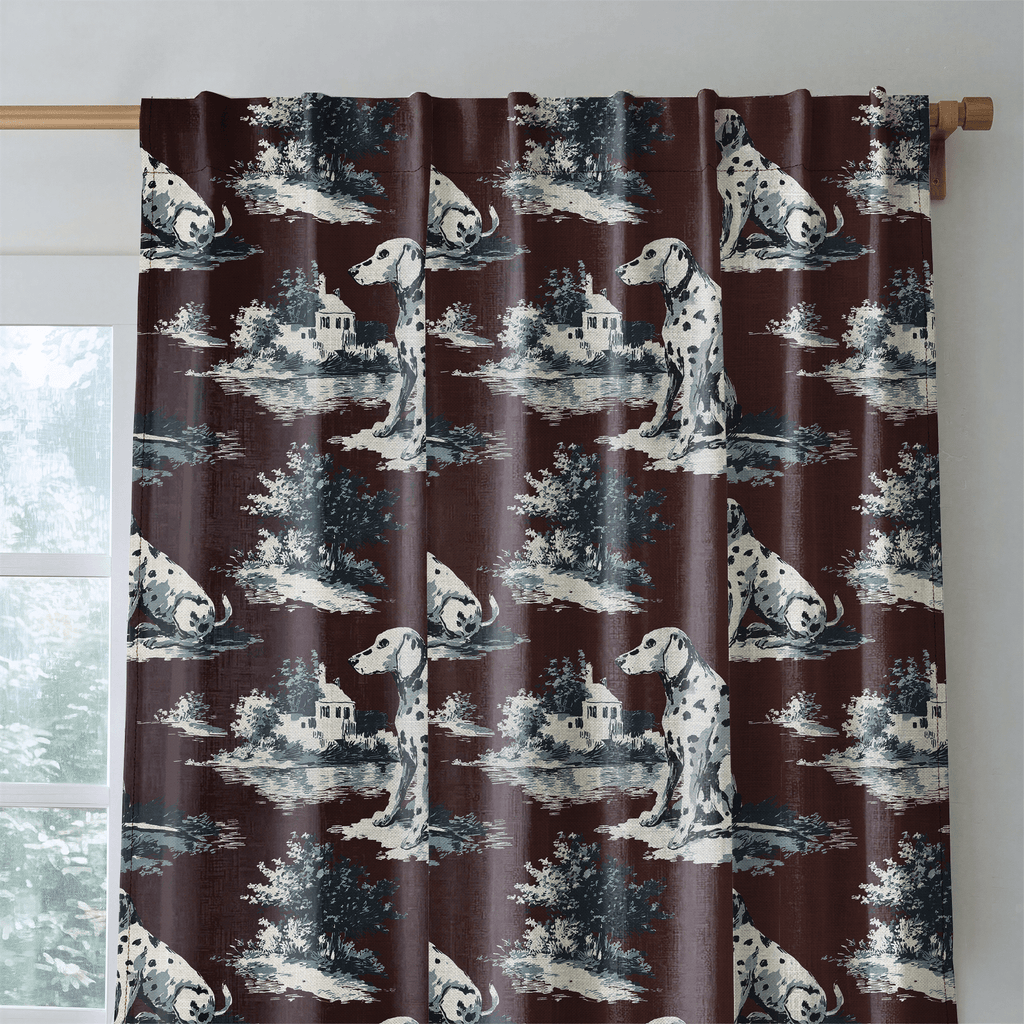 Spotted Toile - Curtain Panel - The Drapery