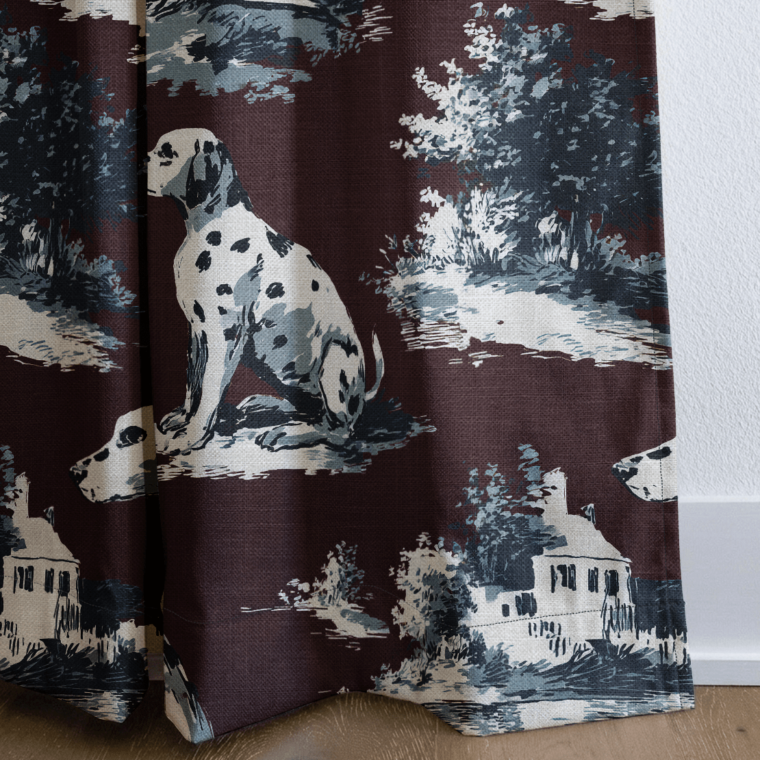 Spotted Toile - Curtain Panel - The Drapery