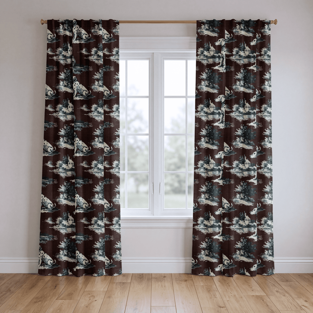 Spotted Toile - Curtain Panel - The Drapery