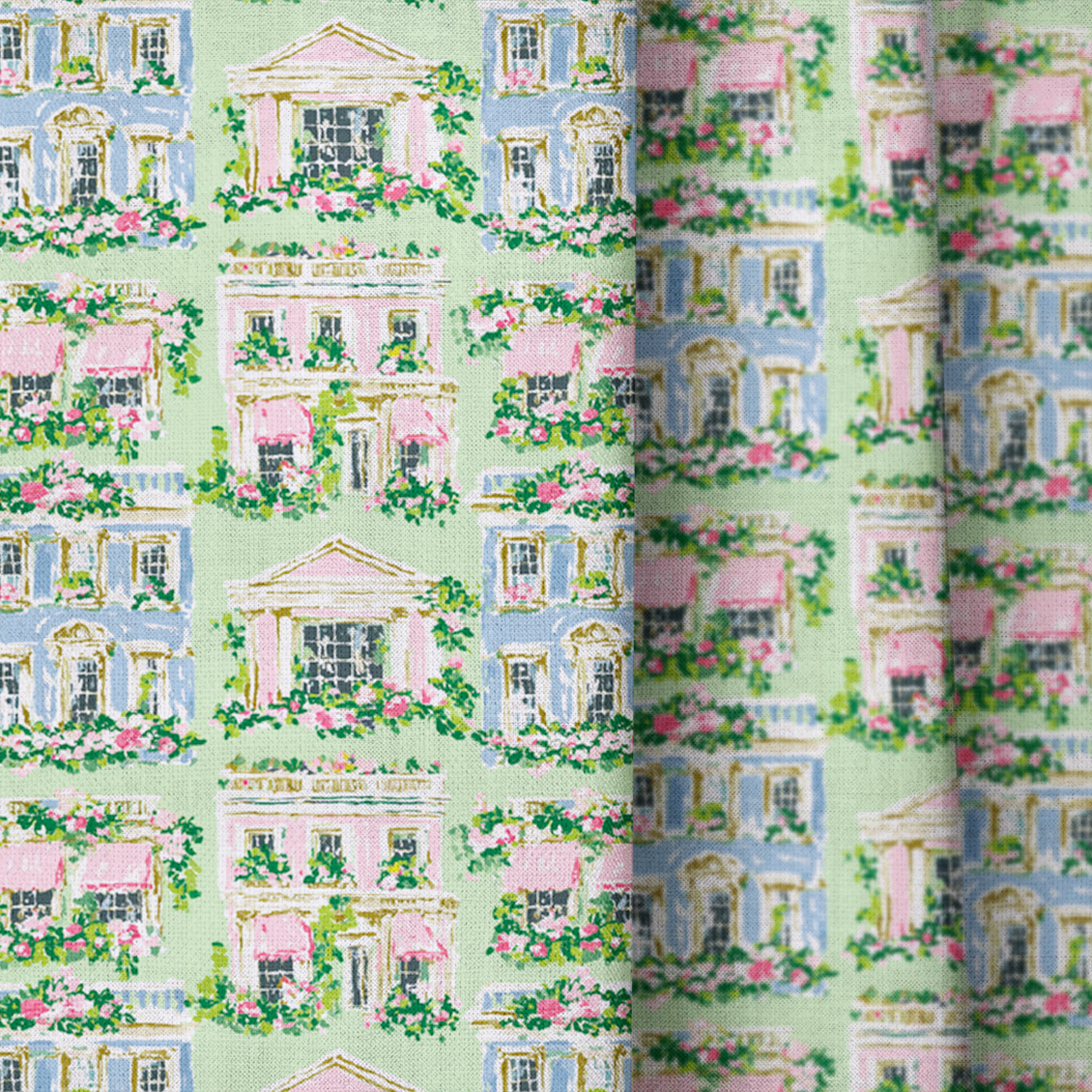 Spring Houses - Curtain Panel - The Drapery