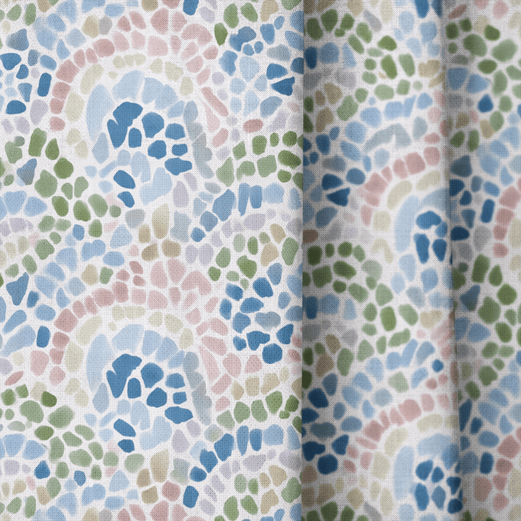 Spring Mosiacs - Curtain Panel - The Drapery