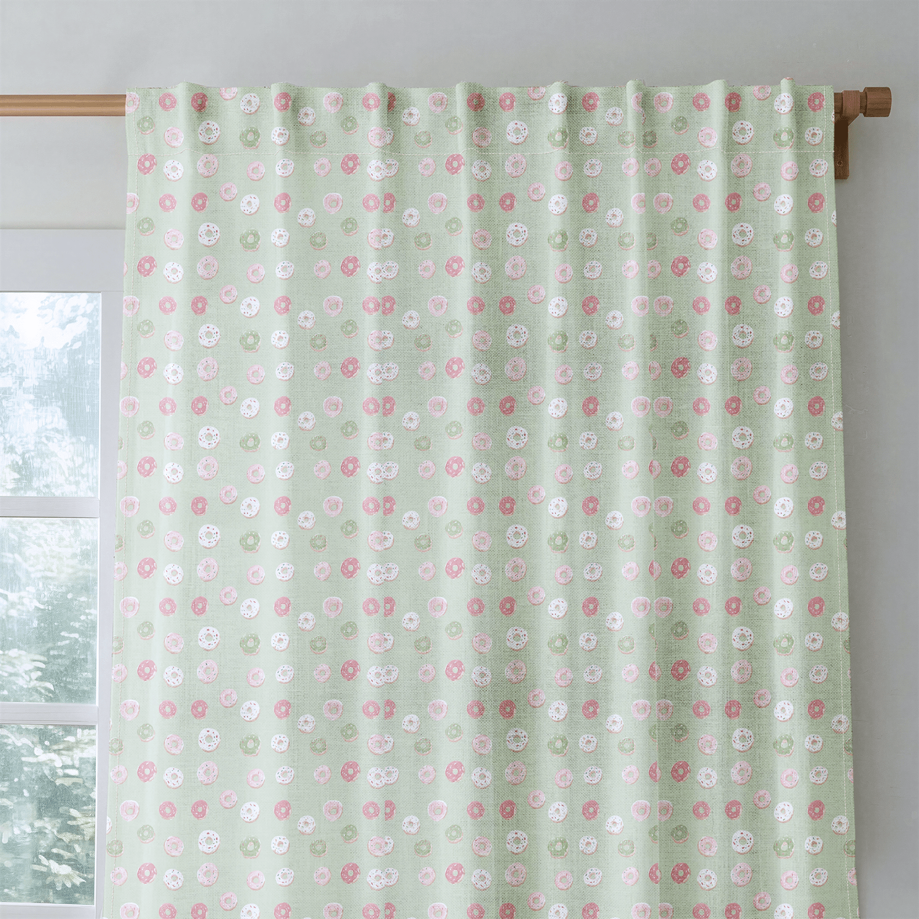 Sprinkle Dontuts - Curtain Panel - The Drapery