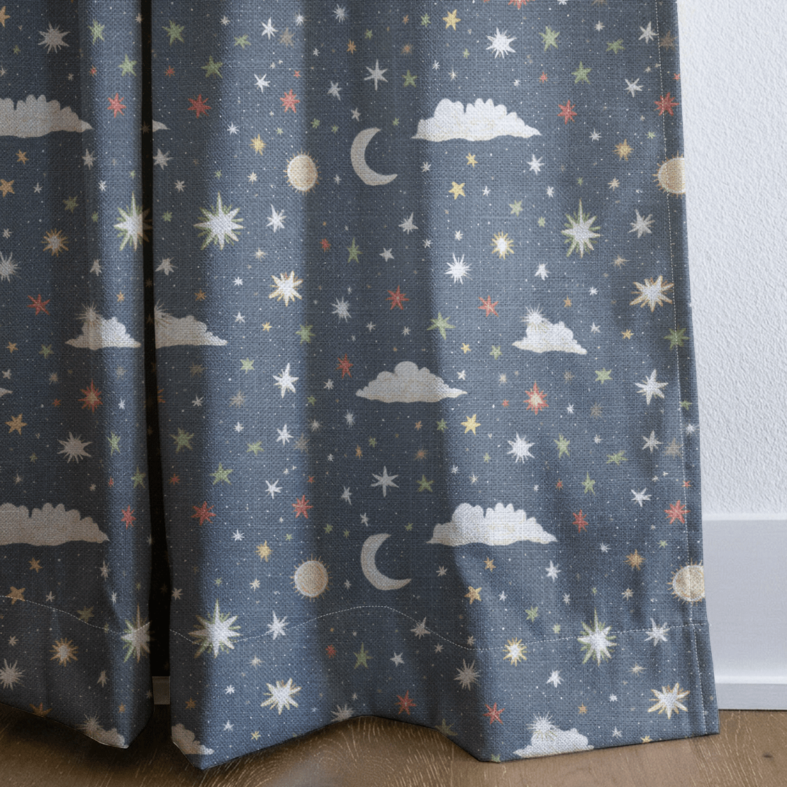 Starry Night Sky - Curtain Panel - The Drapery