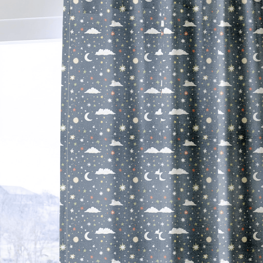 Starry Night Sky - Curtain Panel - The Drapery