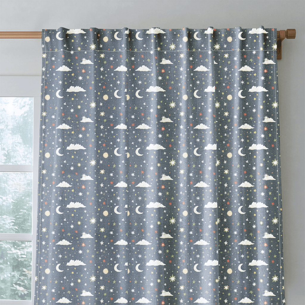 Starry Night Sky - Curtain Panel - The Drapery
