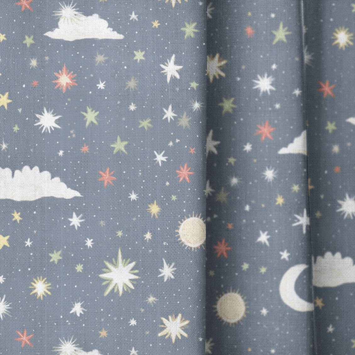 Starry Night Sky - Curtain Panel - The Drapery