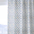 Stitch Hearts - Curtain Panel - The Drapery