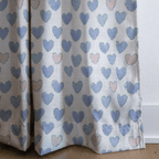 Stitch Hearts - Curtain Panel - The Drapery