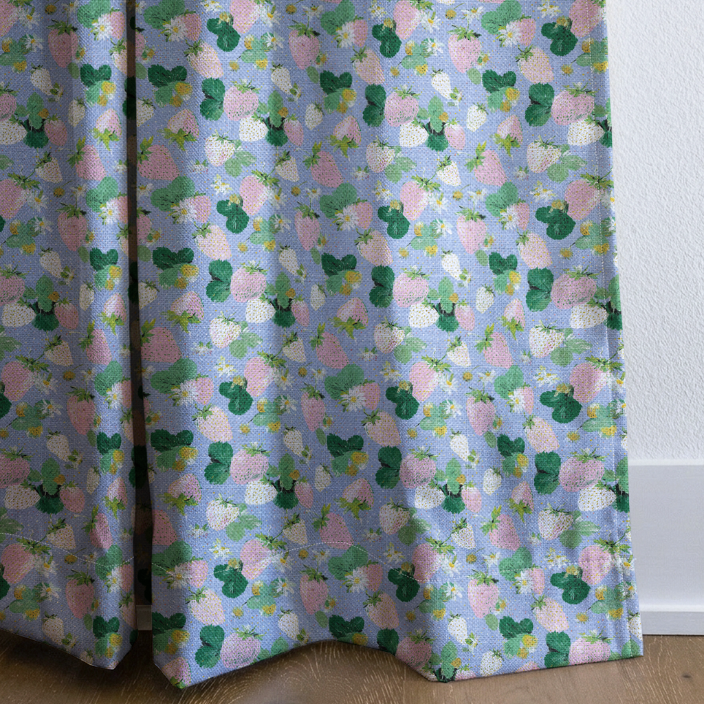 Strawberry Fields - Curtain Panel - The Drapery