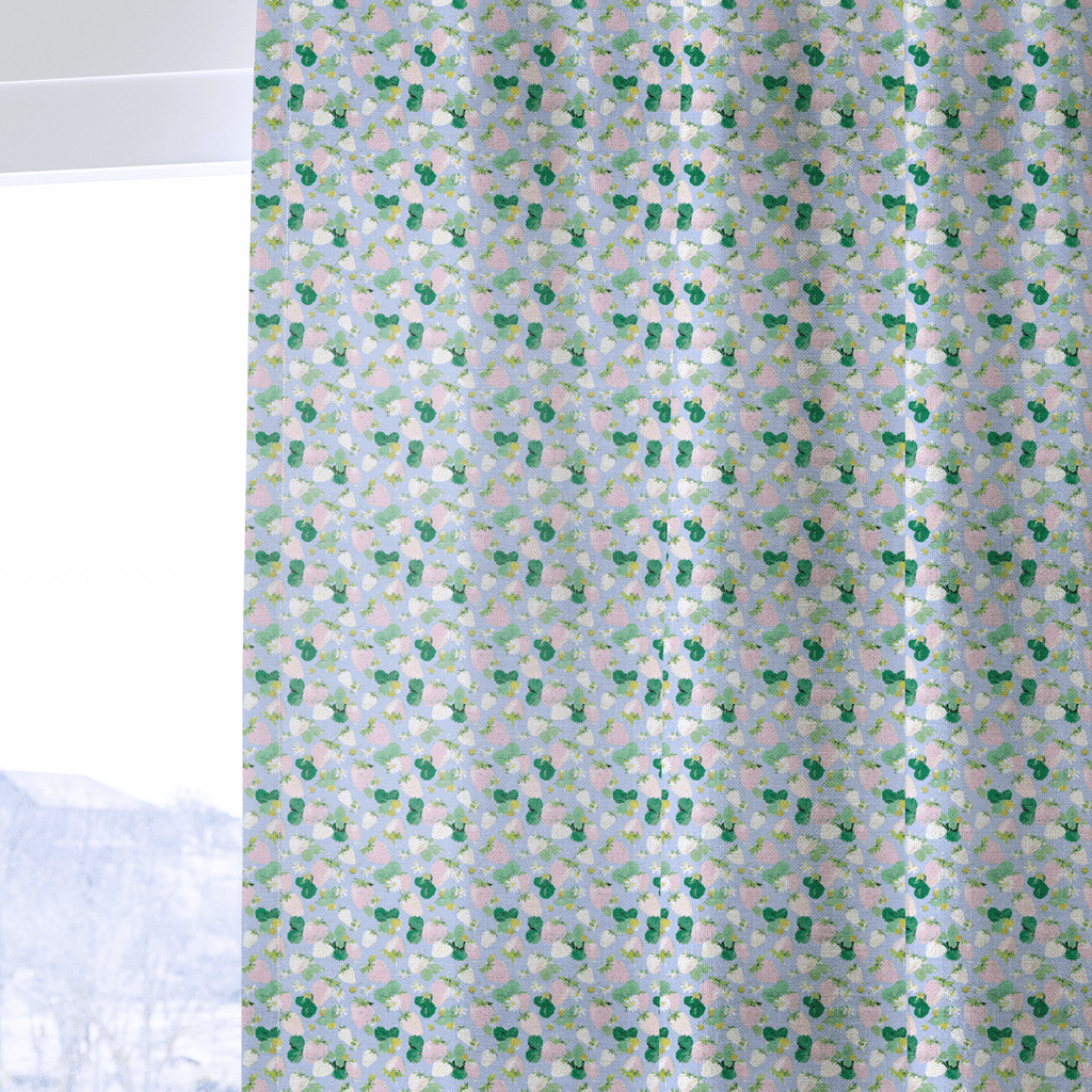 Strawberry Fields - Curtain Panel - The Drapery
