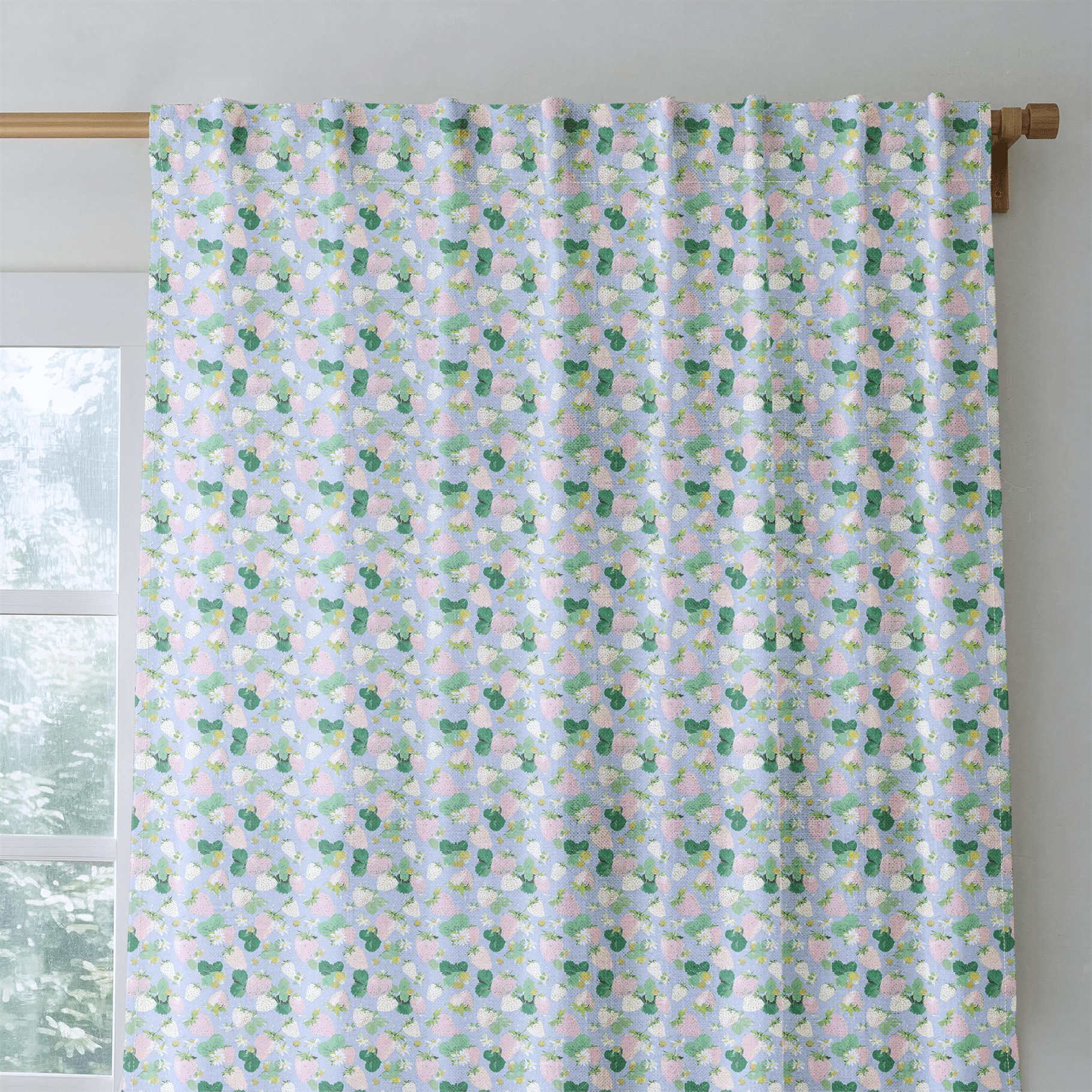 Strawberry Fields - Curtain Panel - The Drapery