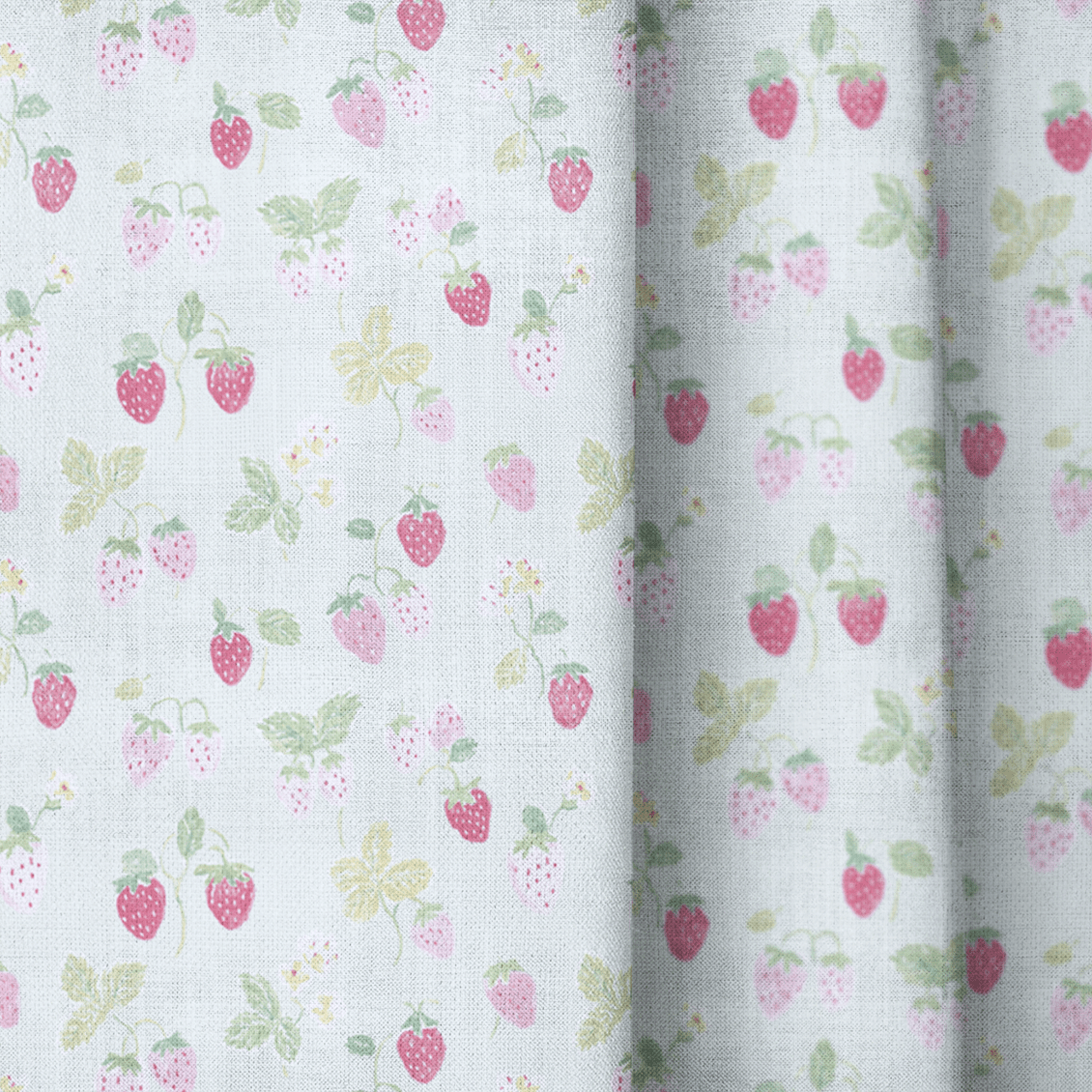 Strawberry Patch - Curtain Panel - The Drapery