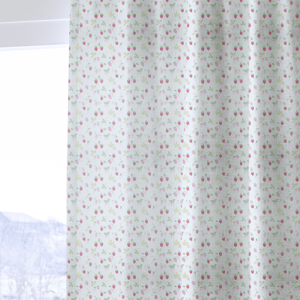 Strawberry Patch - Curtain Panel - The Drapery