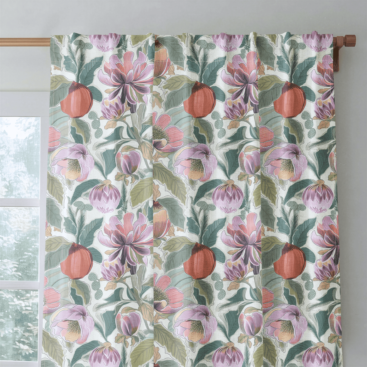 Summerfruit Blooms - Curtain Panel - The Drapery