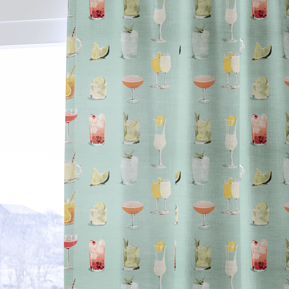 Summertime Sips - Curtain Panel - The Drapery