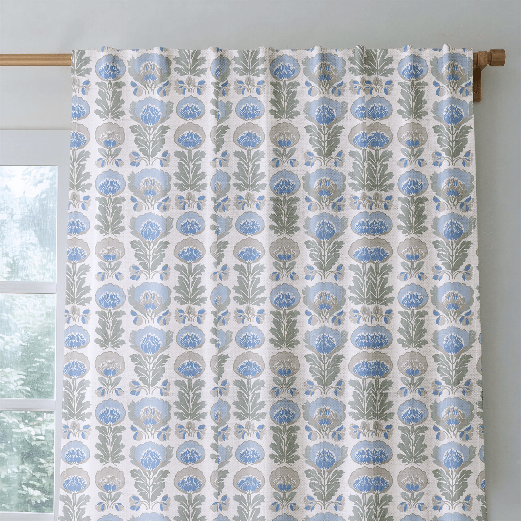 Sunday Garden - Curtain Panel - The Drapery