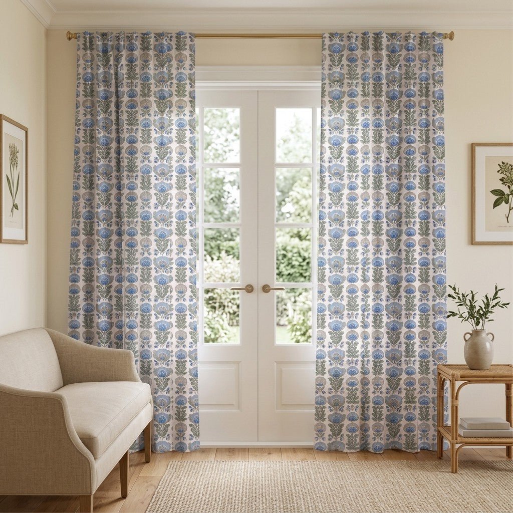 Sunday Garden - Curtain Panel - The Drapery
