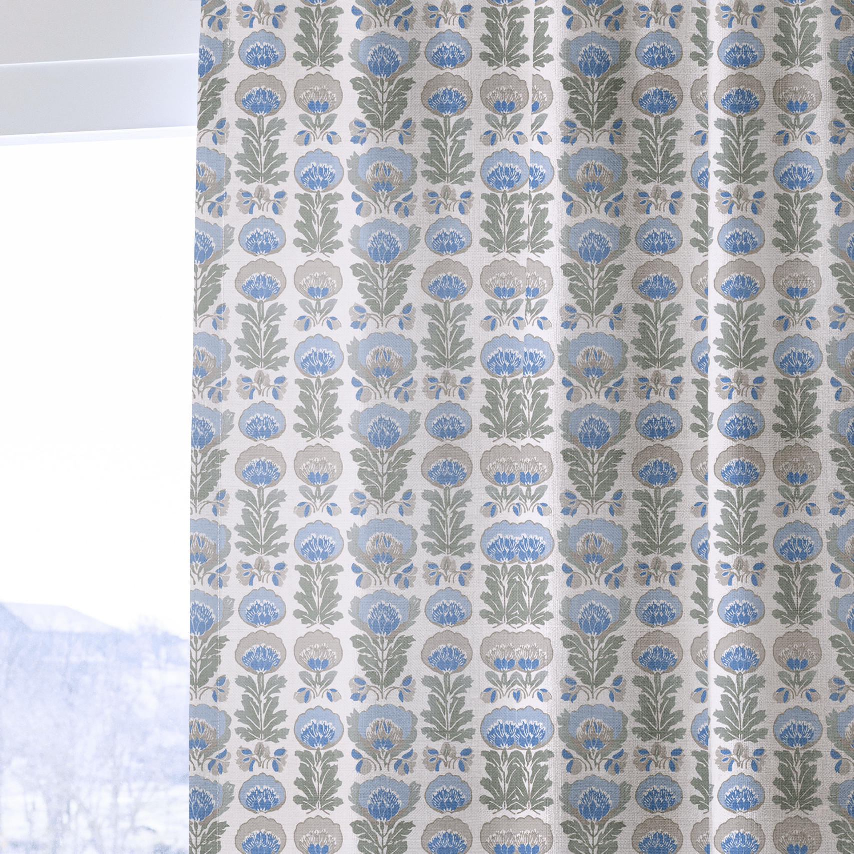 Sunday Garden - Curtain Panel - The Drapery