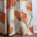Sunset Poppies - Curtain Panel - The Drapery