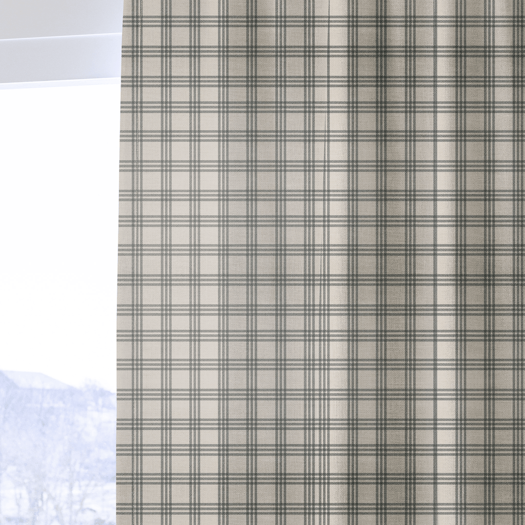 Sutton Slate - Curtain Panel - The Drapery