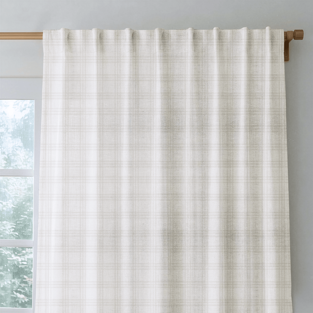 Sutton Vanilla - Curtain Panel - The Drapery